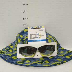 Pano Boys Ages 0-3 Sunglasses And Hat Set New